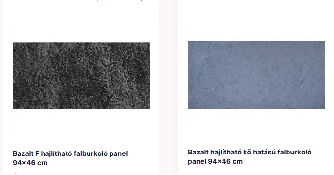 Hajlítható falburkolat